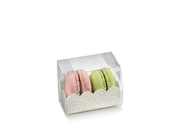 SCAT. PVC PELLE Bianca cm.8x5x5 CONF.10 PZ.