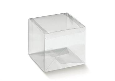 SCATOLA PVC trasp. Cm.8x8x11 CONF.10 pz.