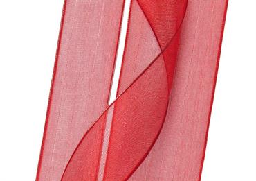 ORGANZA C/ANIMA MM.25 MT.25 ROSSO