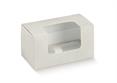 SCAT. 2 FORI PELLE Bianco cm.18x9x10 CONF.10 pz