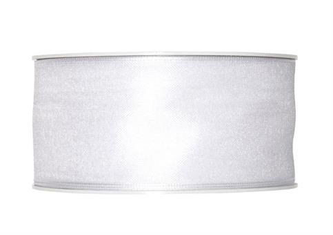 ORGANZA C/ANIMA MM.40 MT.25 BIANCO