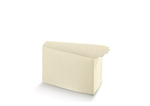 FETTA TORTA SETA AVORIO - Cm.8x4,5x5 CONF.10PZ.