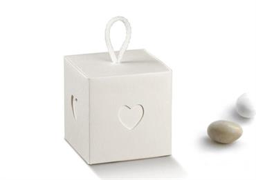 BOX CORDINO Bianca - Cm.5x5x5  CONF.10PZ.