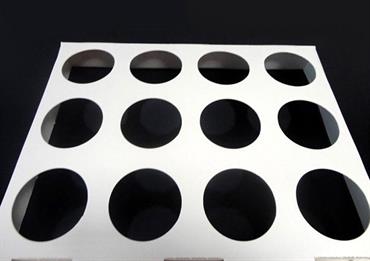 TEGLIE FORNO Cartone 12 fori da cm.6Cm.37x29x4