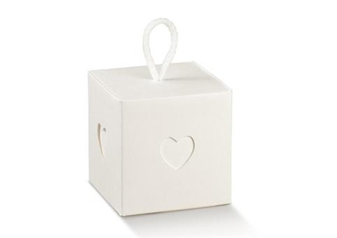 BOX + CORDINO cm.10x10x10 WHITE
