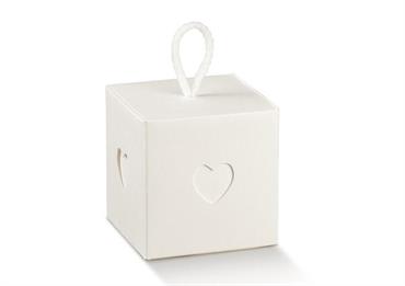 BOX + CORDINO cm.10x10x10 WHITE