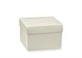 SCAT.Fondo/Cop. PELLE Bianco - Cm.25x25x15 CONF.10PZ.