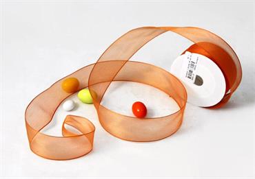 ORGANZA C/ANIMA Arancio - Mm.40 Mt.25