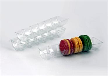 ALVEARE trasparente 6 MACARONES mm.182x49x25