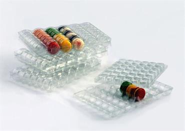 ALVEARE TRASP. x 36 MACARON mm.295x195 h.22 Impilabile