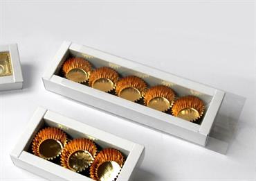 SCAT.5 PRALINE mm.73x234x30 FONDO Bianco