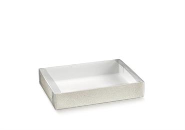 AST. PVC PELLE Bianca - Mm.155x115x40 CONF.10PZ.