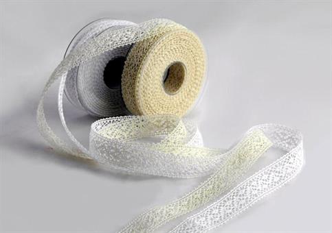 PIZZO Panna/Bianco - Mm.25 mt.15