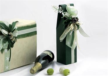 ASTUCCIO 1 Bott.SETA Verde Cm.9x9x37