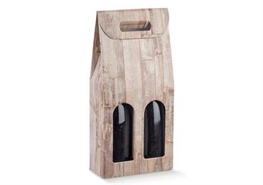 VALIGETTA con FINESTRE 2 Bott.WOOD - Cm.18x9x40