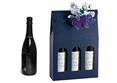 VALIG. + FINESTRA 3 Bt. JUTA BLU cm.27x9x40
