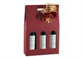 VALIG.+FIN. 3 Bt. BORDEAUX cm.27x9x40