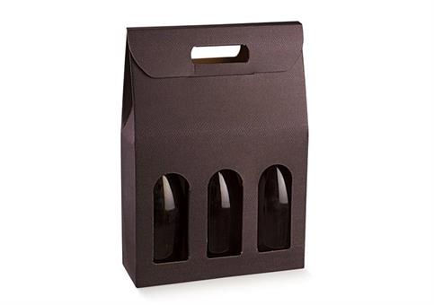 VALIG.con FINESTRA 3 Bt.SKIN COFFEE 27X9X38,5