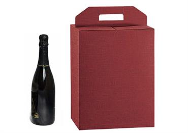 VALIGETTA 6 Bott. SETA Bordeaux - Cm.27X18X40