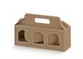 PORTAVASETTI 3 FINESTRE ONDA Avana cm.19x6x9