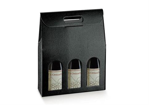 VALIG.3 CHAMP. PELLE Nero - Cm.30x10x38 n