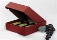 CASS. Stesa 3 bott.seta bordeaux cm.34x28x9