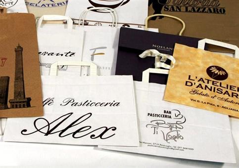 BAG PASTICCERIA con STAMPA cm.18x8x25