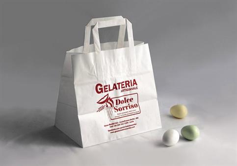 BAG PASTICCERIA con STAMPA cm.26x18x24