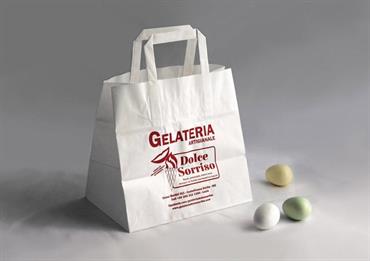 BAG PASTICCERIA con STAMPA cm.26x18x24