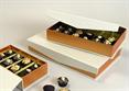 SCATOLA PRAL.con CALAMITA PANNA/RUGGINE CM.28X18X5