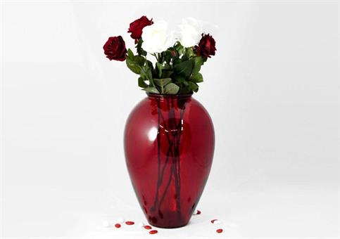 VASO ANFORA Rosso - Diam.cm.29 H.42