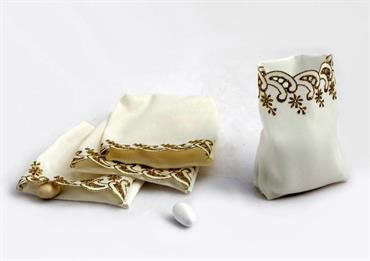 SACCH. Panna RICAMI Oro - Cm.10x13