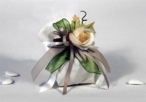 SACCHETTO CUBO MEDIO Bianco