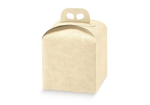 ASTUCCIO PANETTONE alto TELA Neutra - Cm.20x20x18