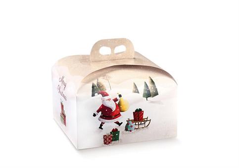 AST.PANETTONE basso s.CLAUS SLED 24,5X24,5X13